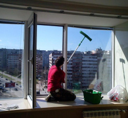 Мытье окон в однокомнатной квартире Болотное